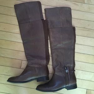 Chinese laundry knee high brown riding boots